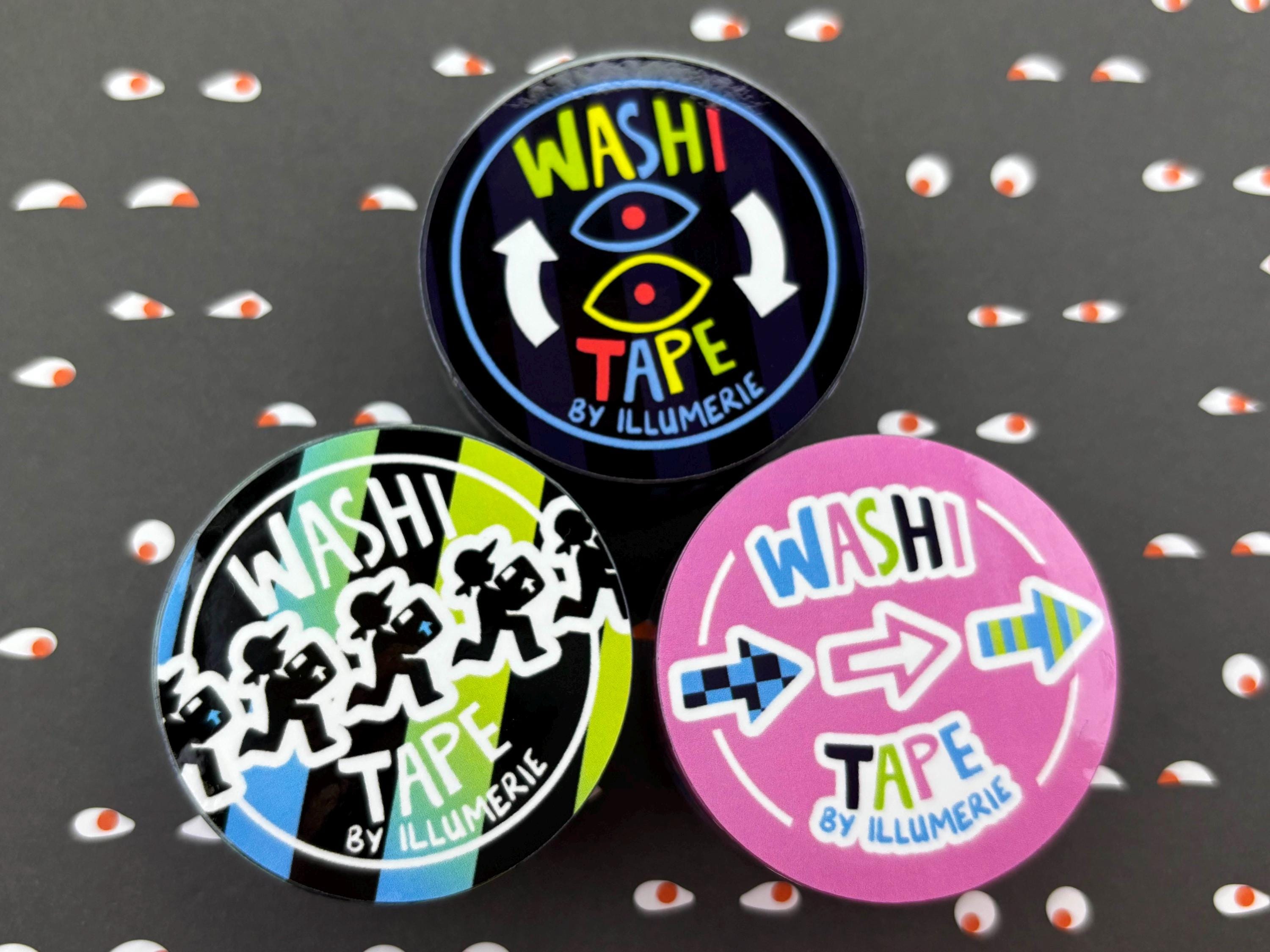 Funky Colorful Running Deliveryman Washi Tape