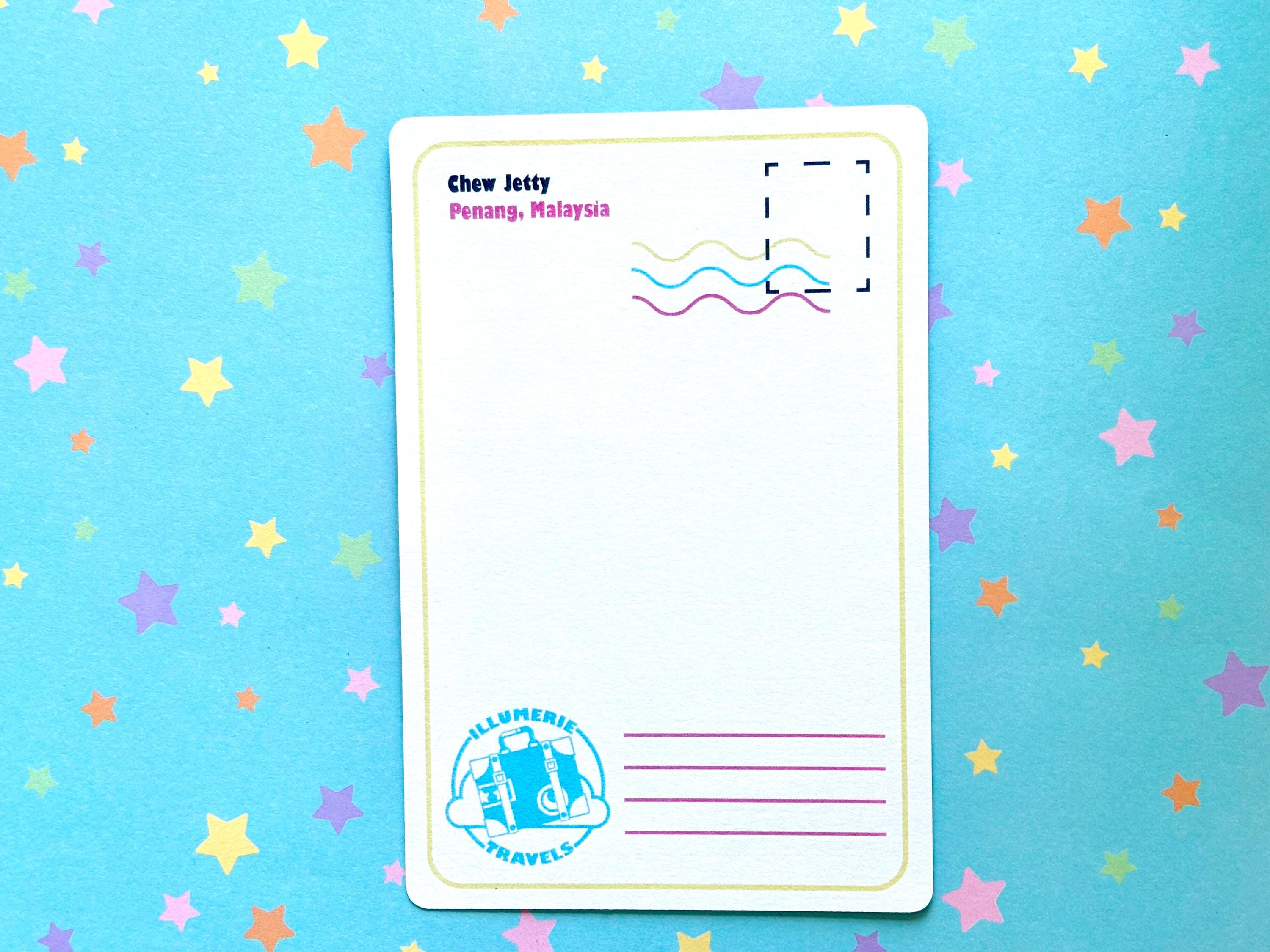 Malaysia Penang Motorcycle Postcard