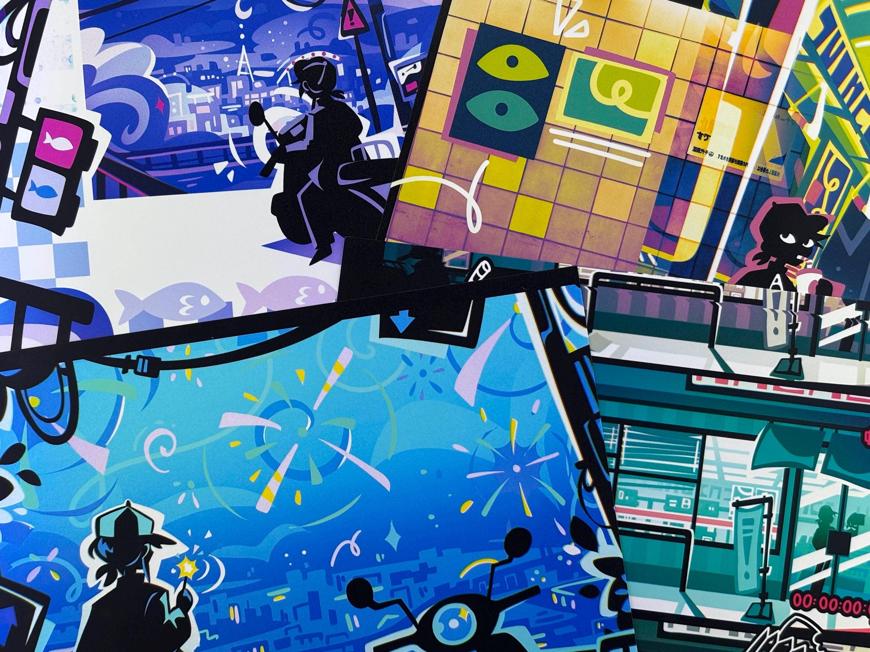 Original Funky Multimedia Prints from Huevember Zine