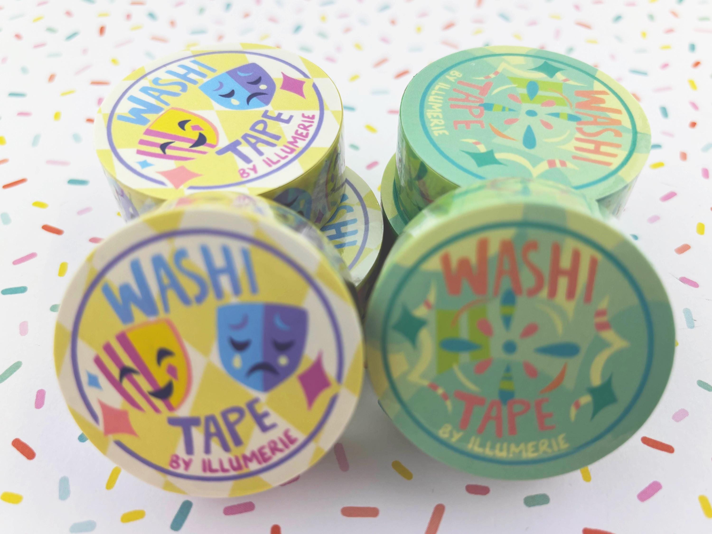 Colorful Mask Fireworks Clowncore Washi Tape