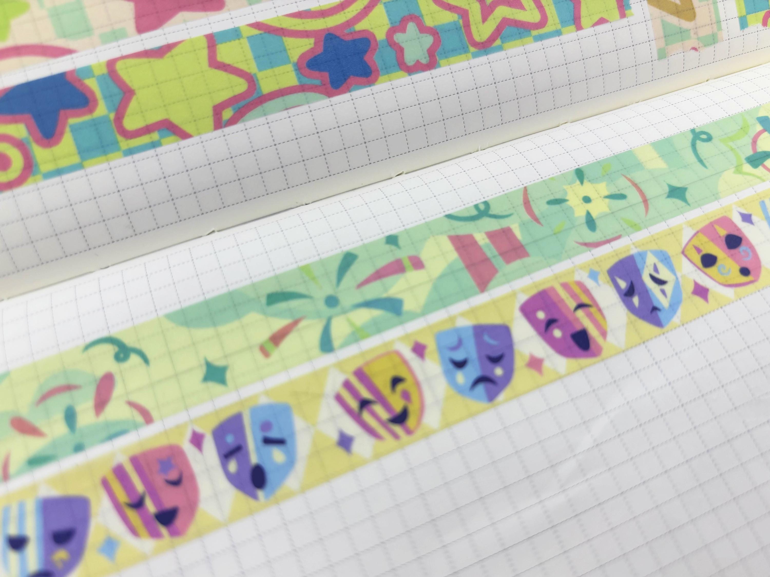Colorful Mask Fireworks Clowncore Washi Tape