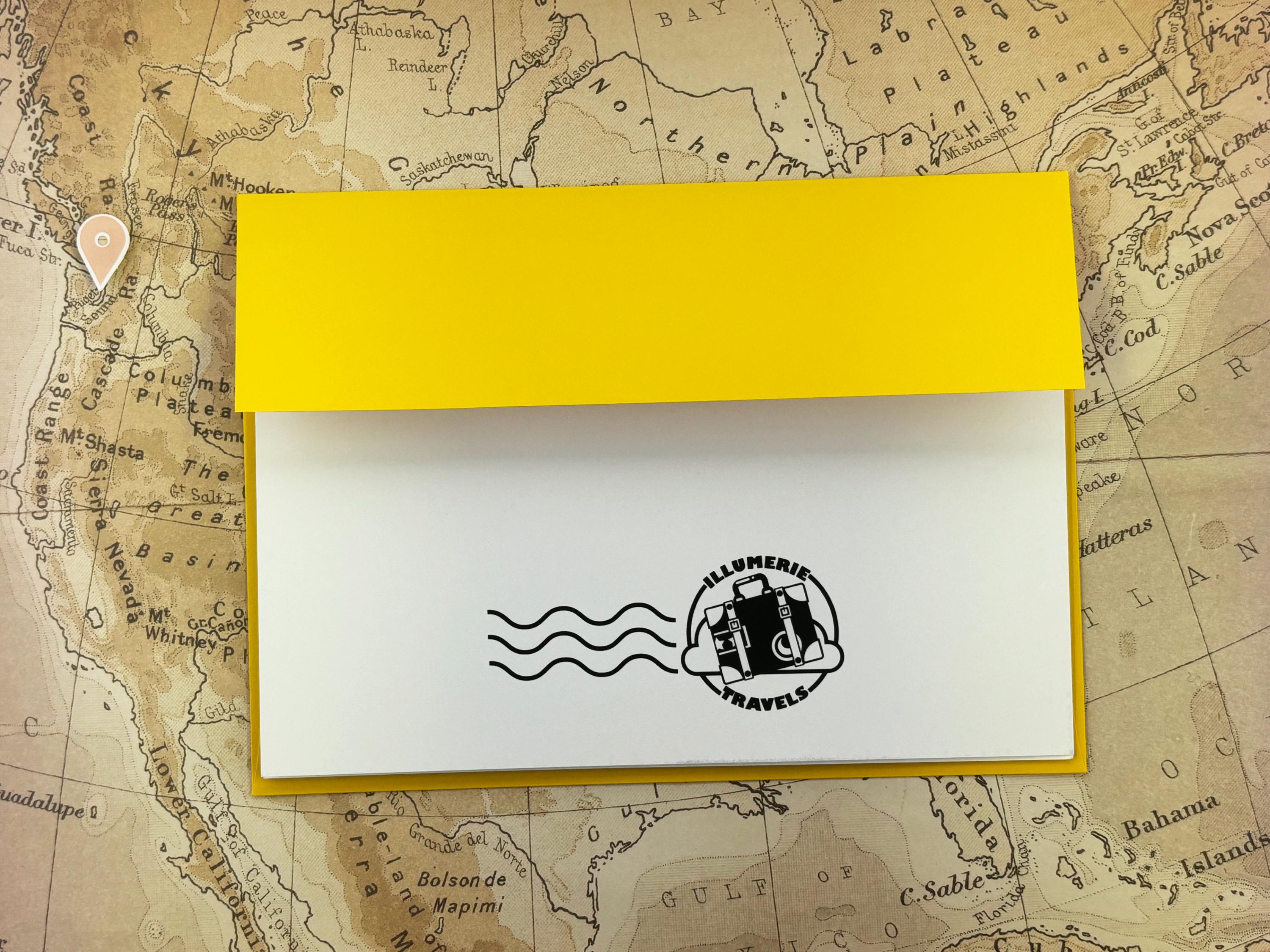 Seattle Skyline at Night Folded Greeting Card