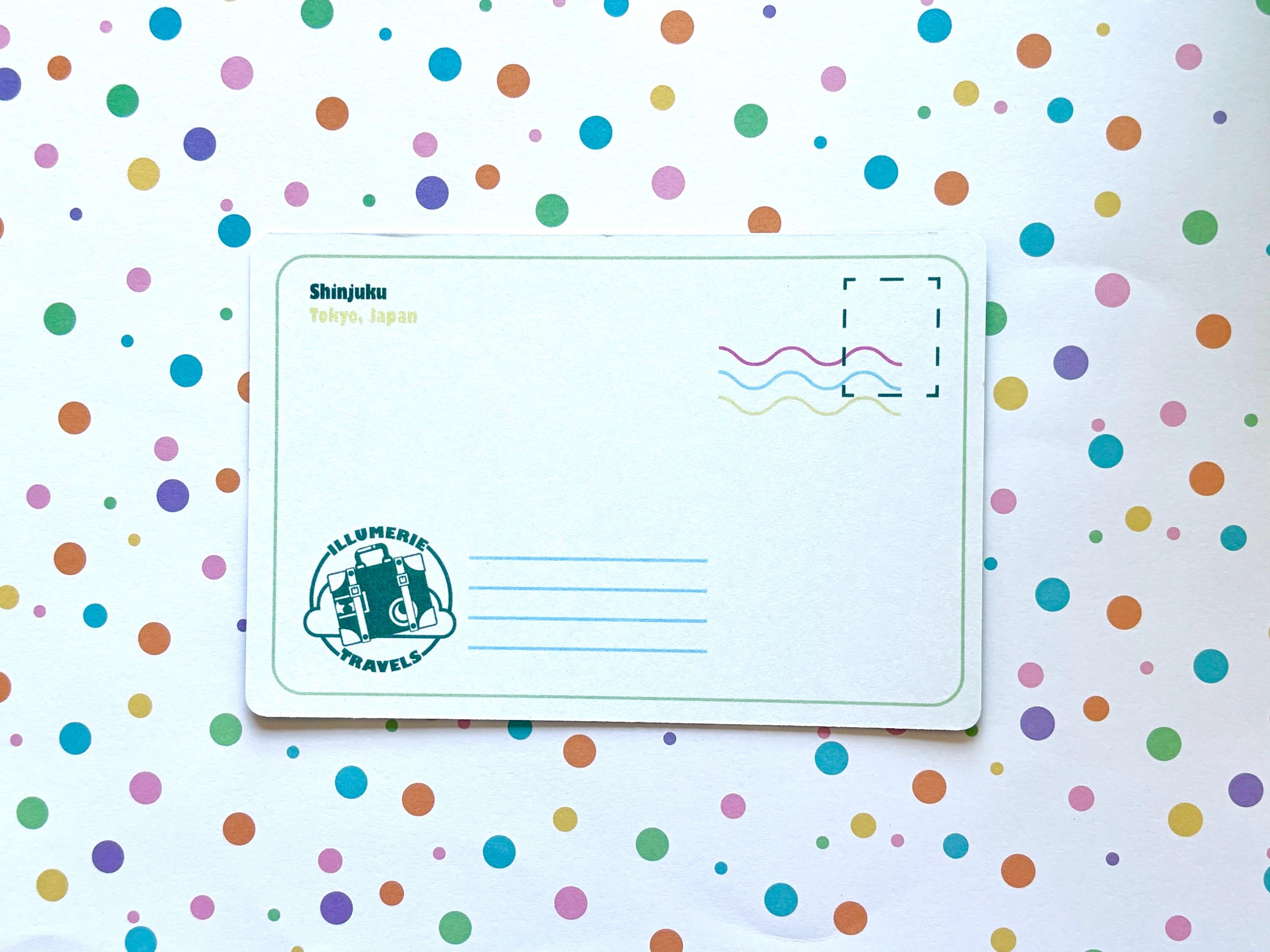 Shinjuku Traffic Stop Light Tokyo Postcard