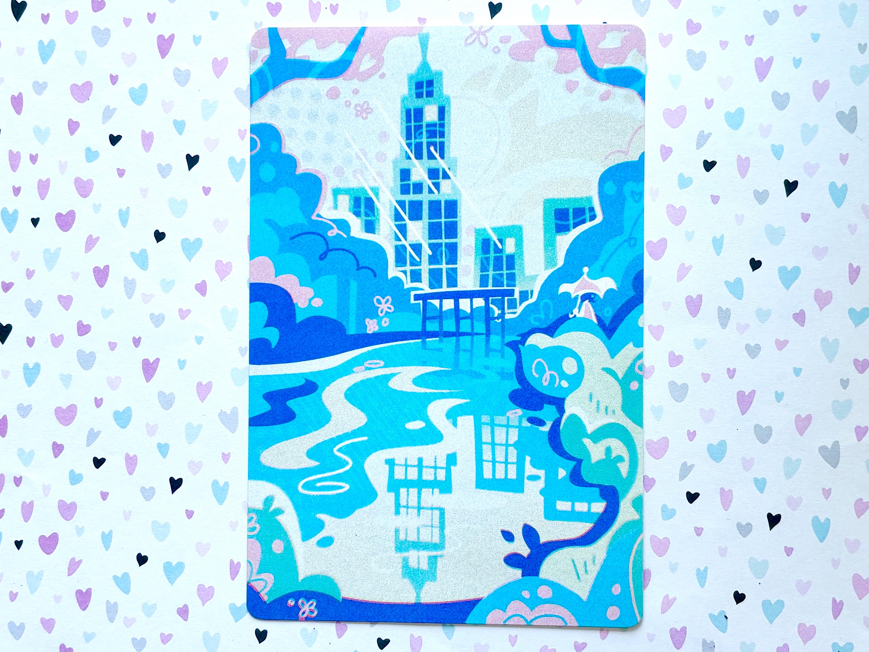 Tokyo Shinjuku Gyoen National Gardens Sakura Postcard