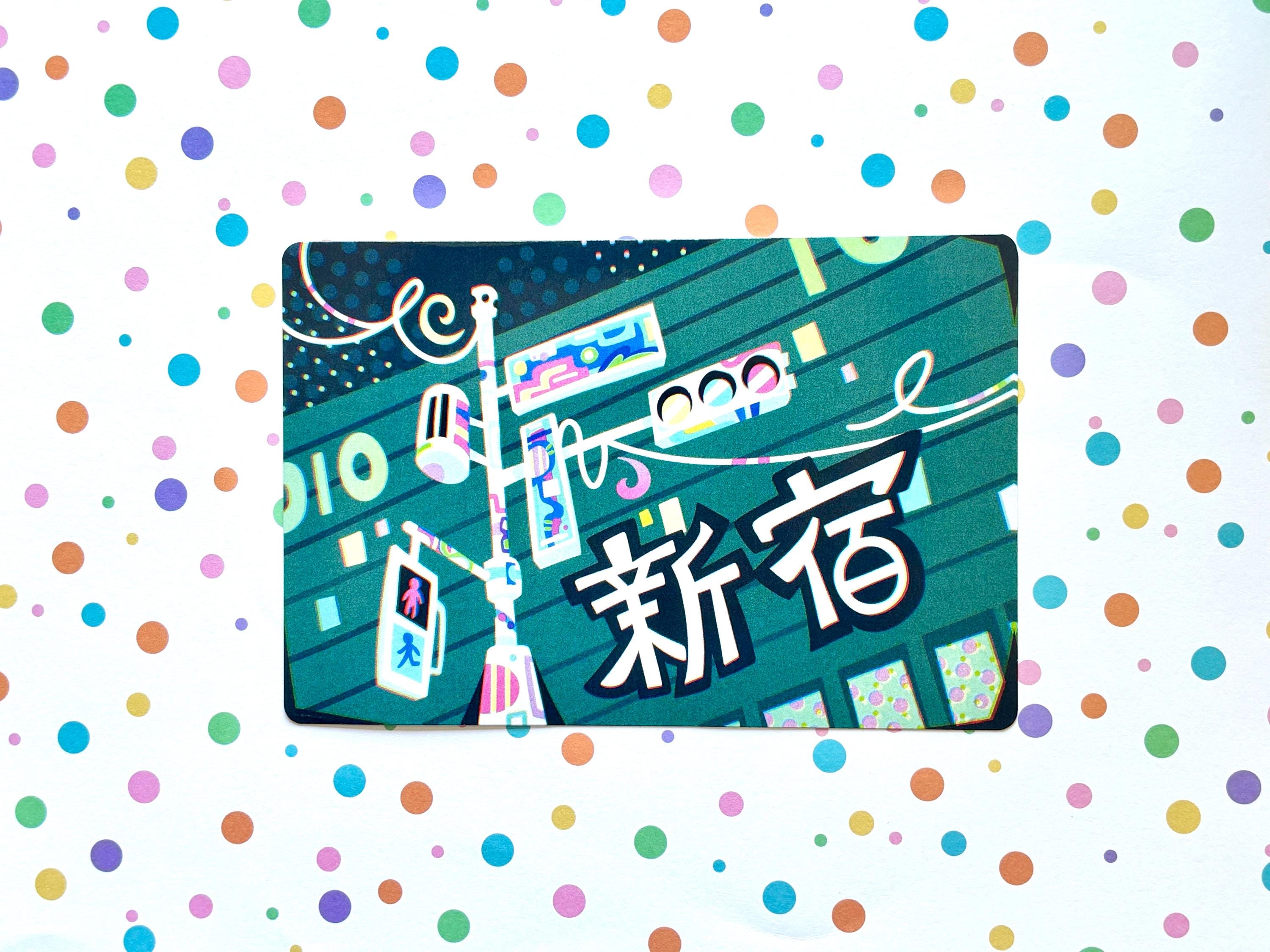 Shinjuku Traffic Stop Light Tokyo Postcard