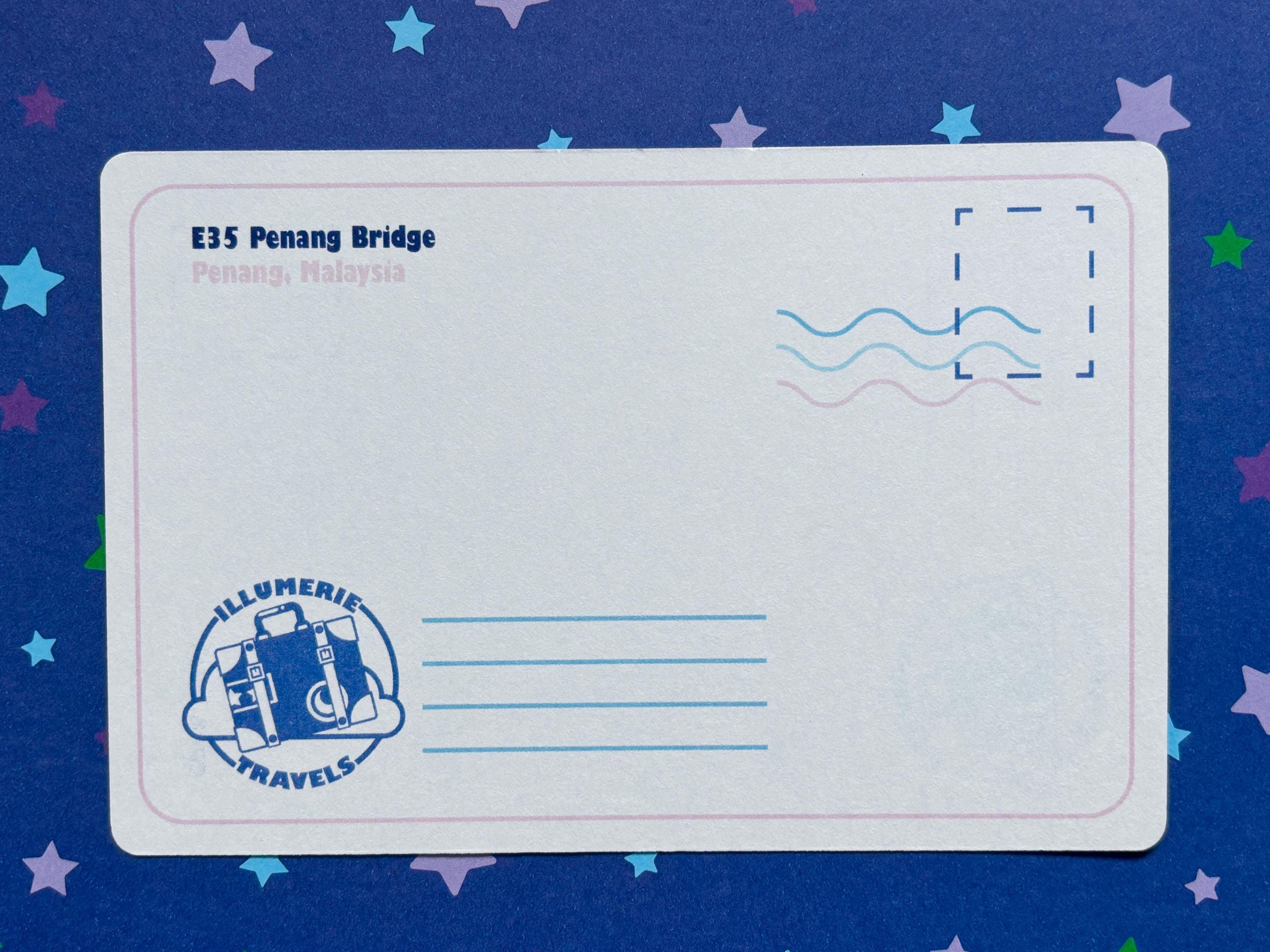 Penang Bridge Malaysia Postcard