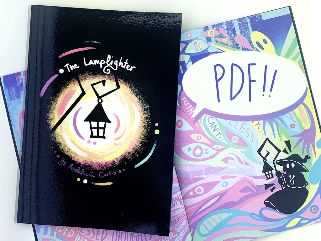 The Lamplighter Storybook PDF | Original Illustrated Storybook Exploring Fear Digital Download