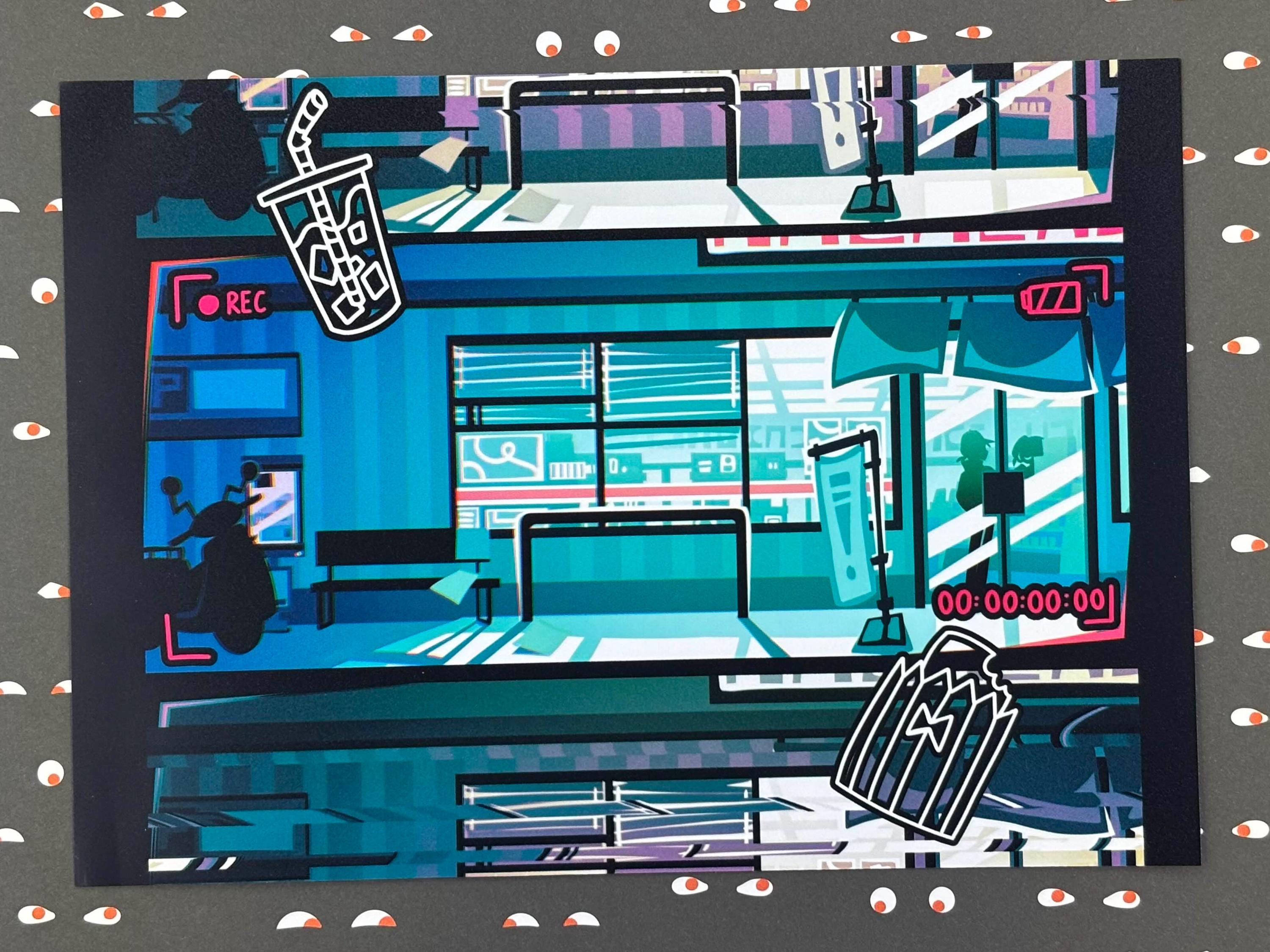 Original Funky Multimedia Prints from Huevember Zine