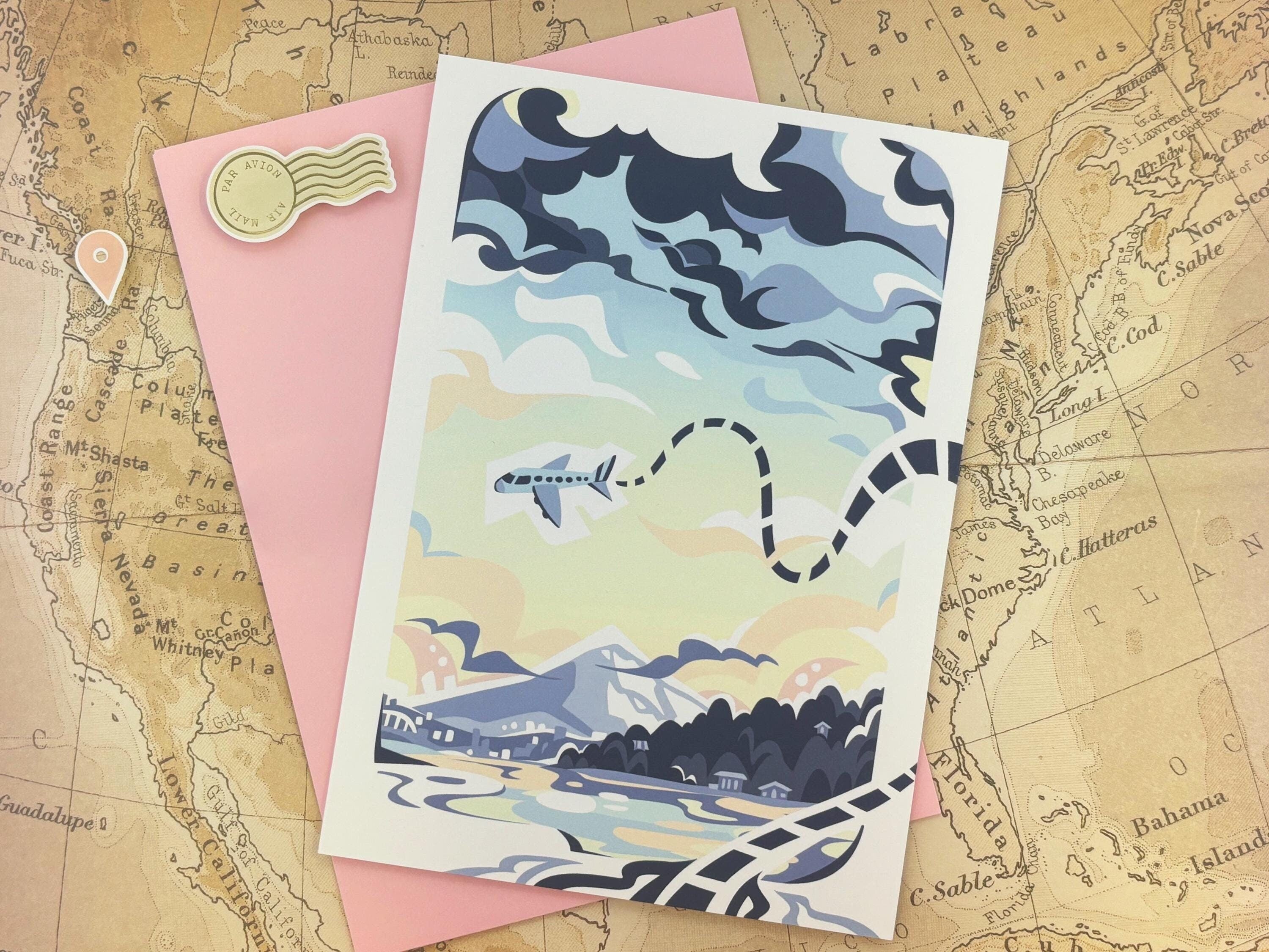 Mount Rainier View on Puget Sound Folded Greeting Card