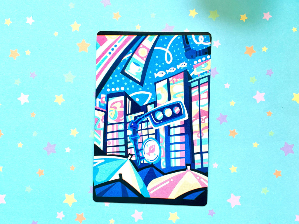 Tokyo Postcard Shinjuku Colorful Buildings at Night