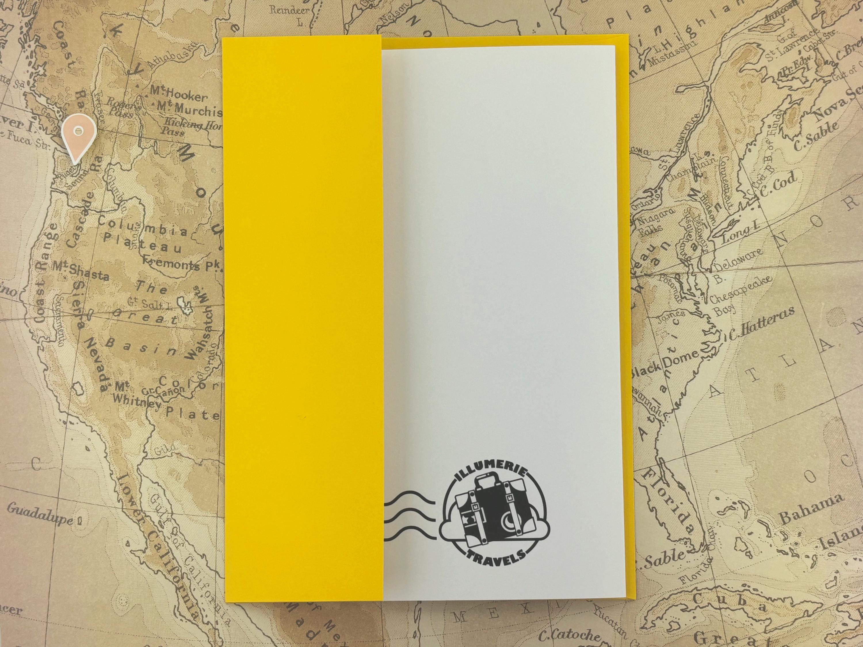 Seattle Skyline to Bainbridge Island Ferry Folded Greeting Card