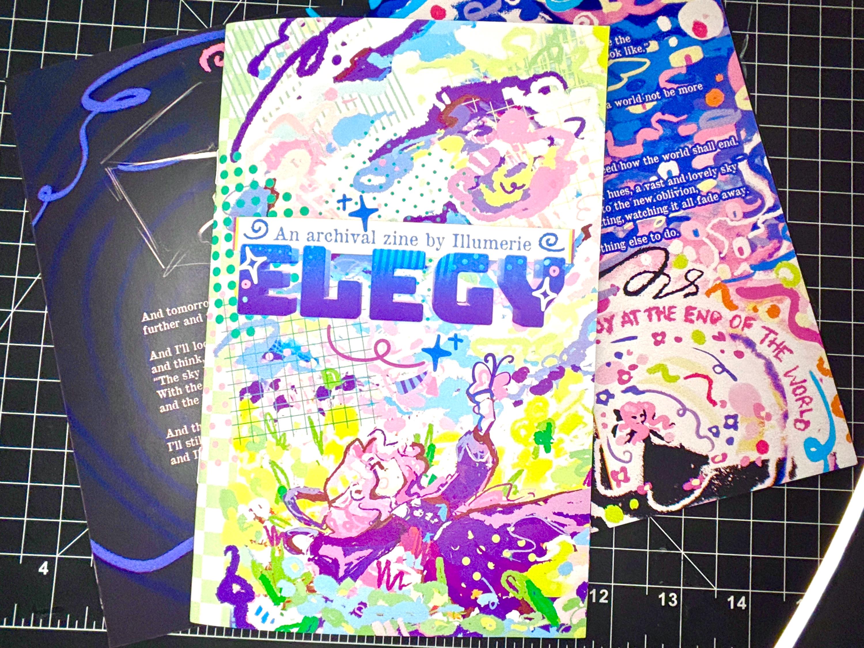 ELEGY Original Mixed Media Art Zine