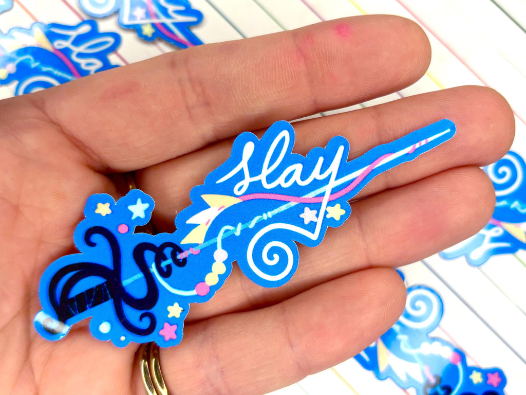 Slay!! Fantasy Sword Sticker