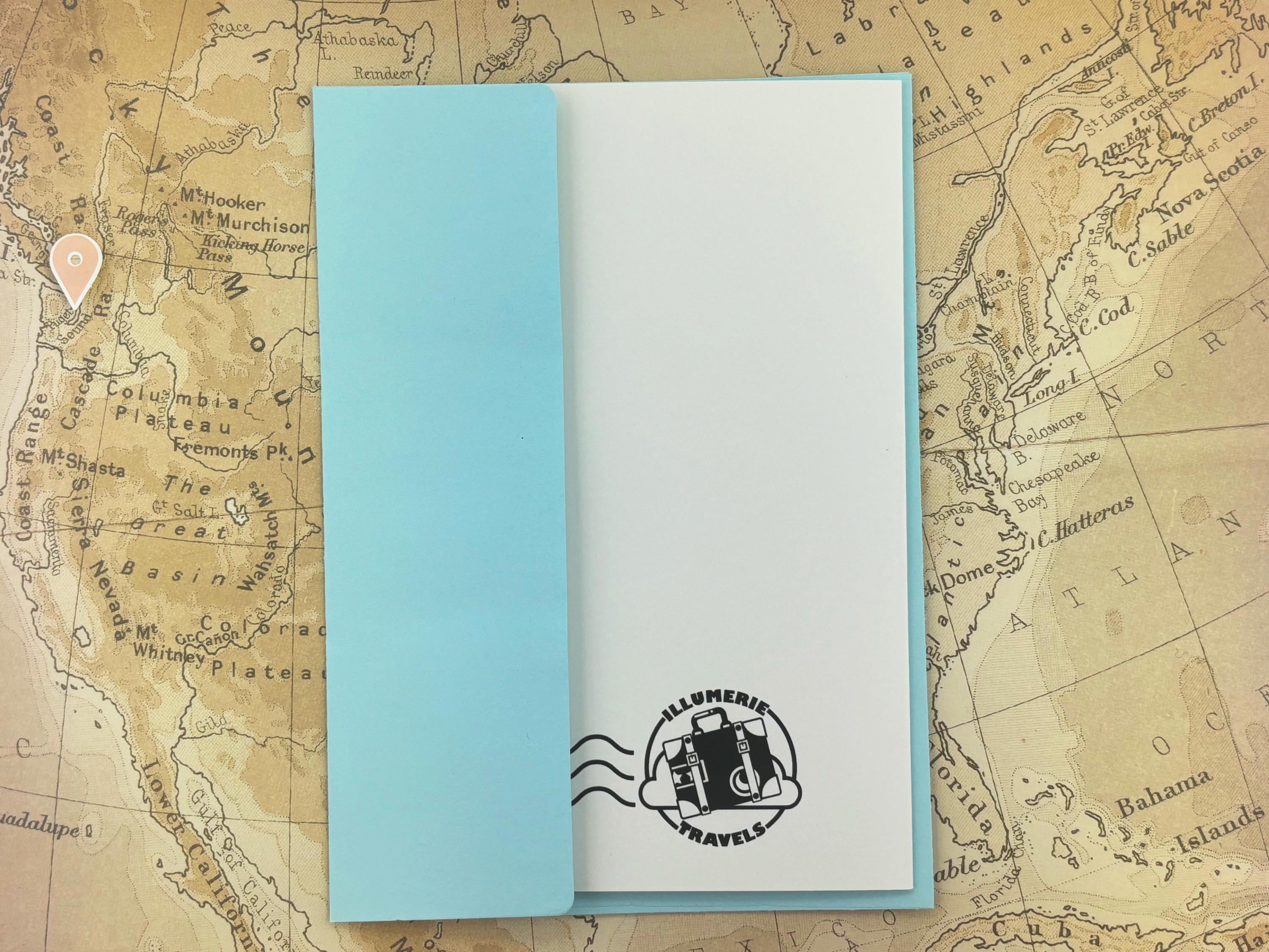 Bainbridge Island Puget Sound Trees Folded Greeting Card