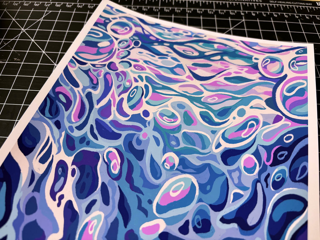 Underwater Ocean Diver Poster, Freminet Print, Genshin Impact
