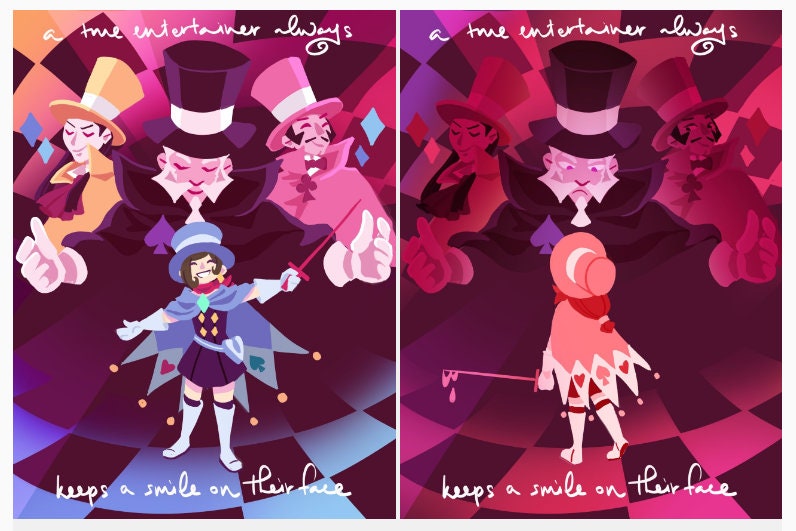 Trucy Wright Print, Ace Attorney Gramarye Posters, Dual Anime Posters