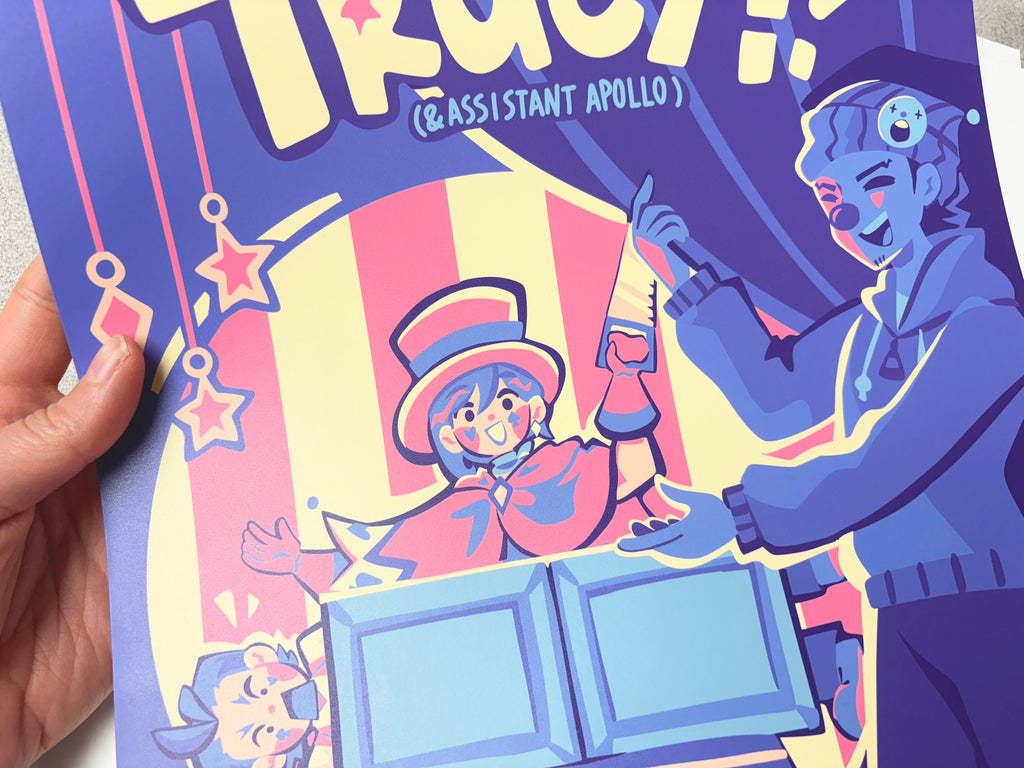 Ace Attorney Trucy Wright Poster - Phoenix Wright - Apollo Justice