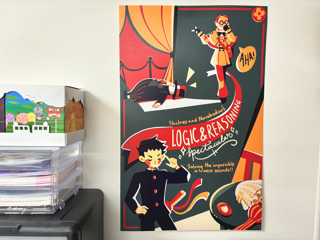 The Great Ace Attorney Poster - Herlock Sholmes Ryuunosuke Naruhodou Dai Gyakuten Saiban Print