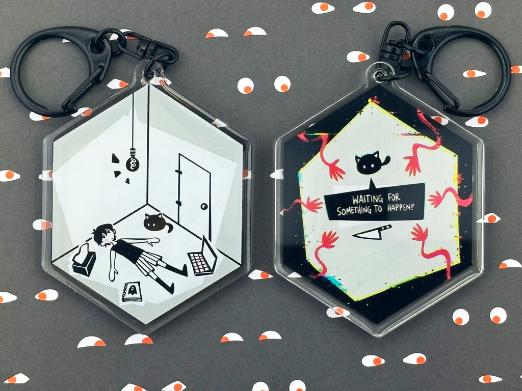 Omori Keychain Charm White Space Room