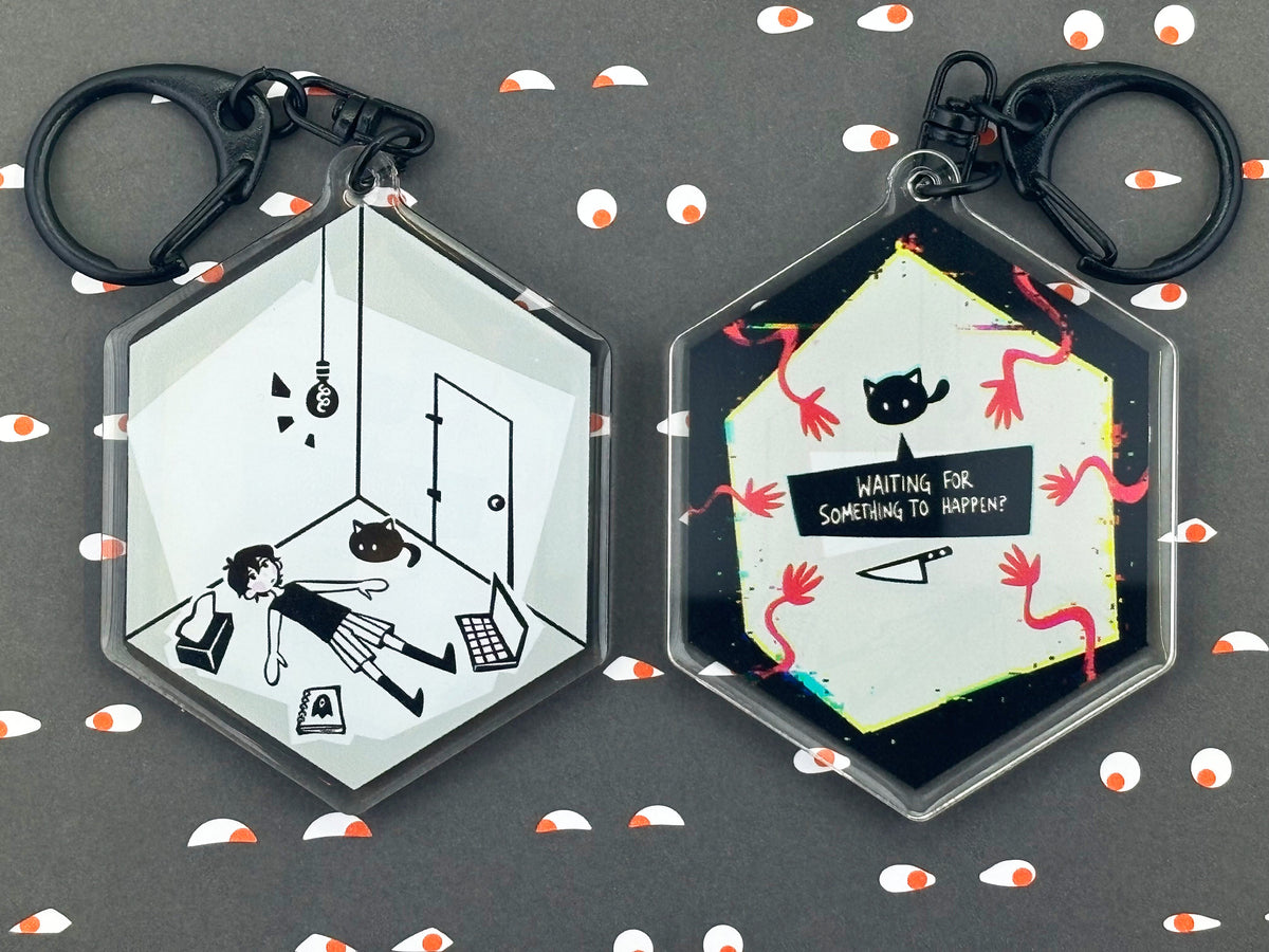 Omori Keychain Charm White Space Room