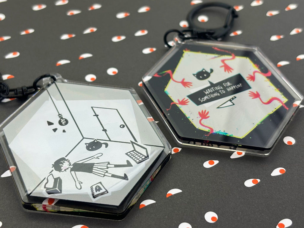 Omori Keychain Charm White Space Room