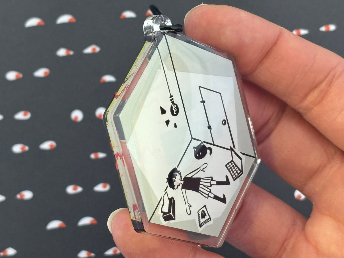 Omori Keychain Charm White Space Room