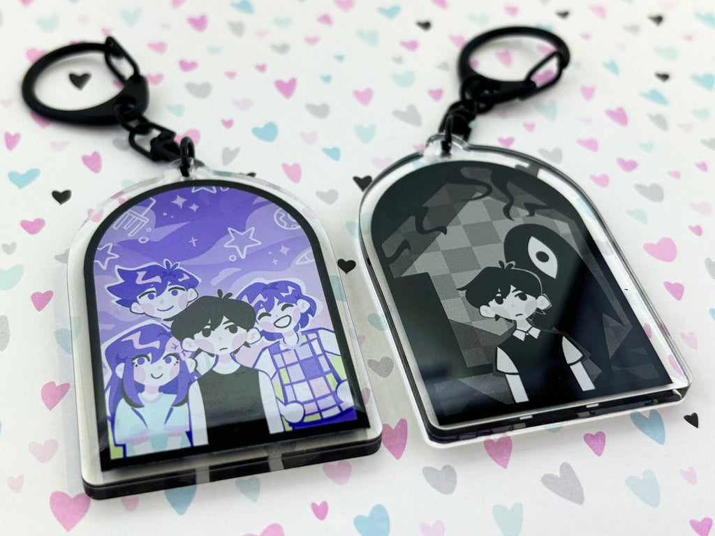Omori Keychain Charm Mirror Headspace Kel Hero Aubrey Sunny