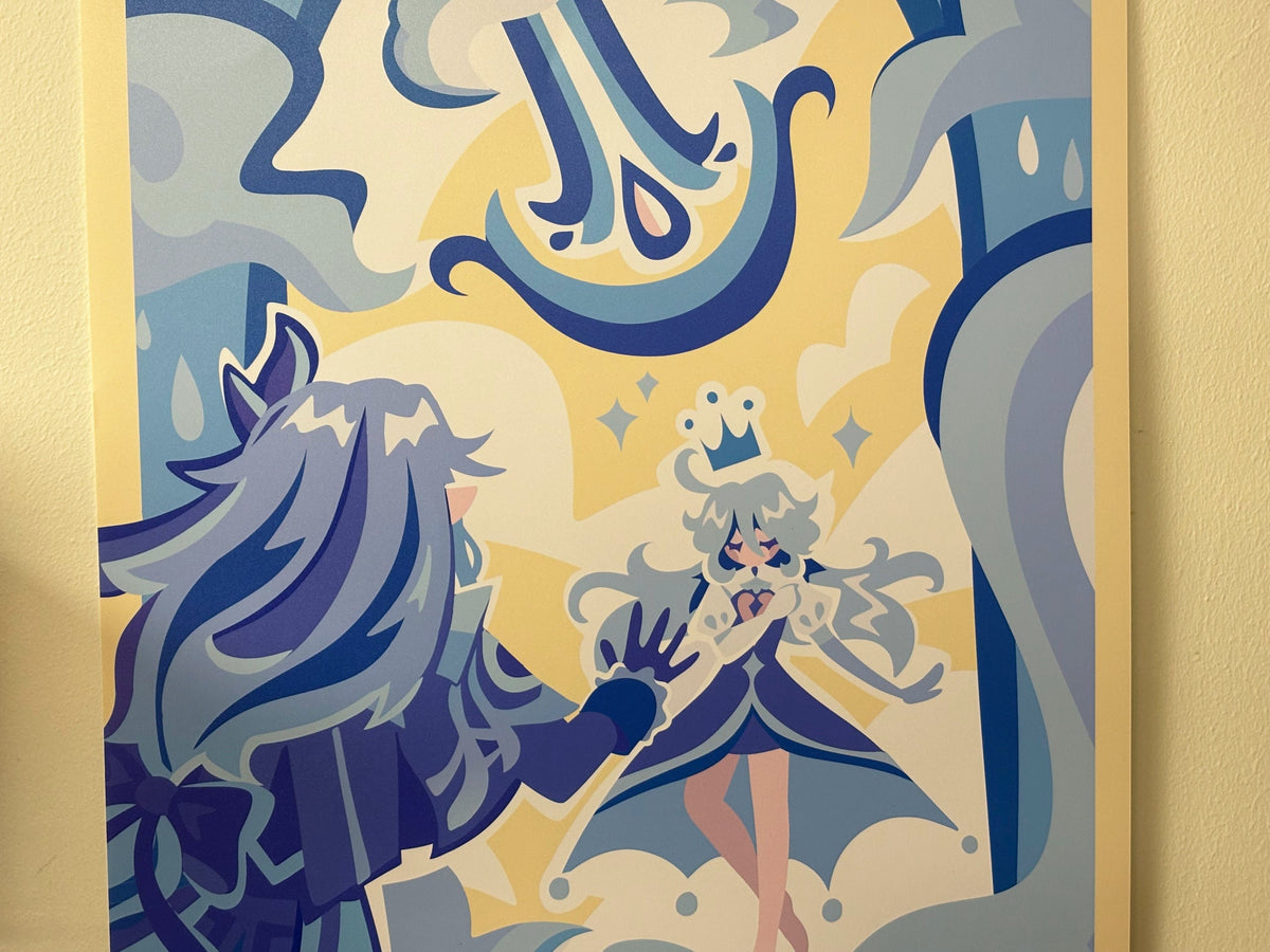 Genshin Impact Focalors Poster Neuvilette Fontaine Furina Sinner's Finale Print