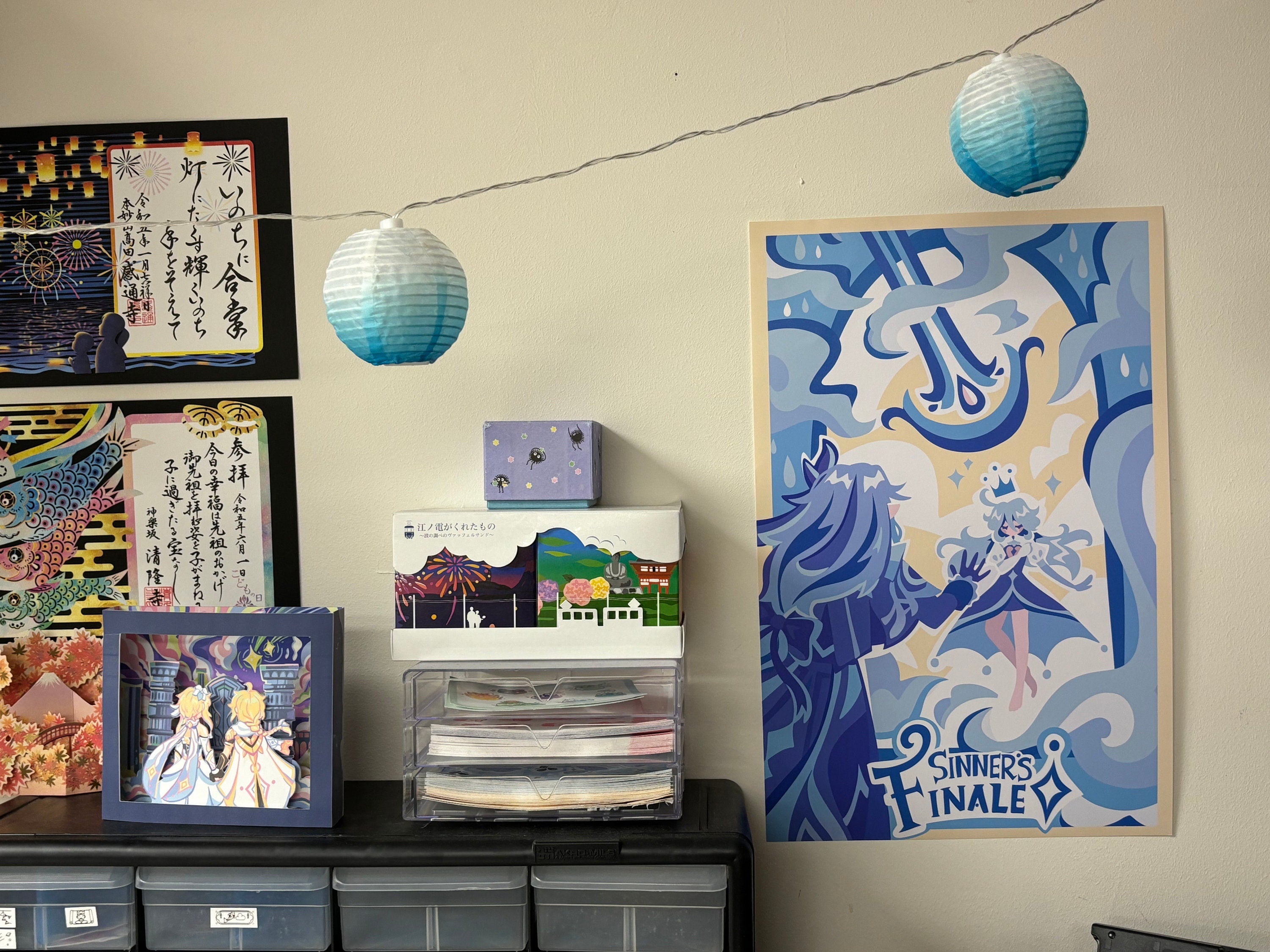 Genshin Impact Focalors Poster Neuvilette Fontaine Furina Sinner's Finale Print