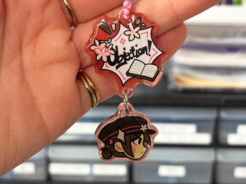 Great Ace Attorney Ryunosuke Naruhodo Kazuma Asougi Susato Mikotoba Acrylic Charms