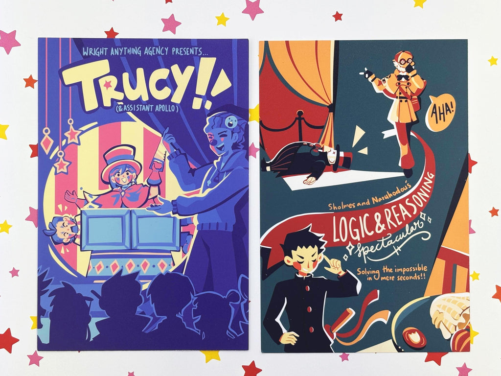 Ace Attorney TGAA Trucy Wright Ryunosuke Naruhodou Mini Prints