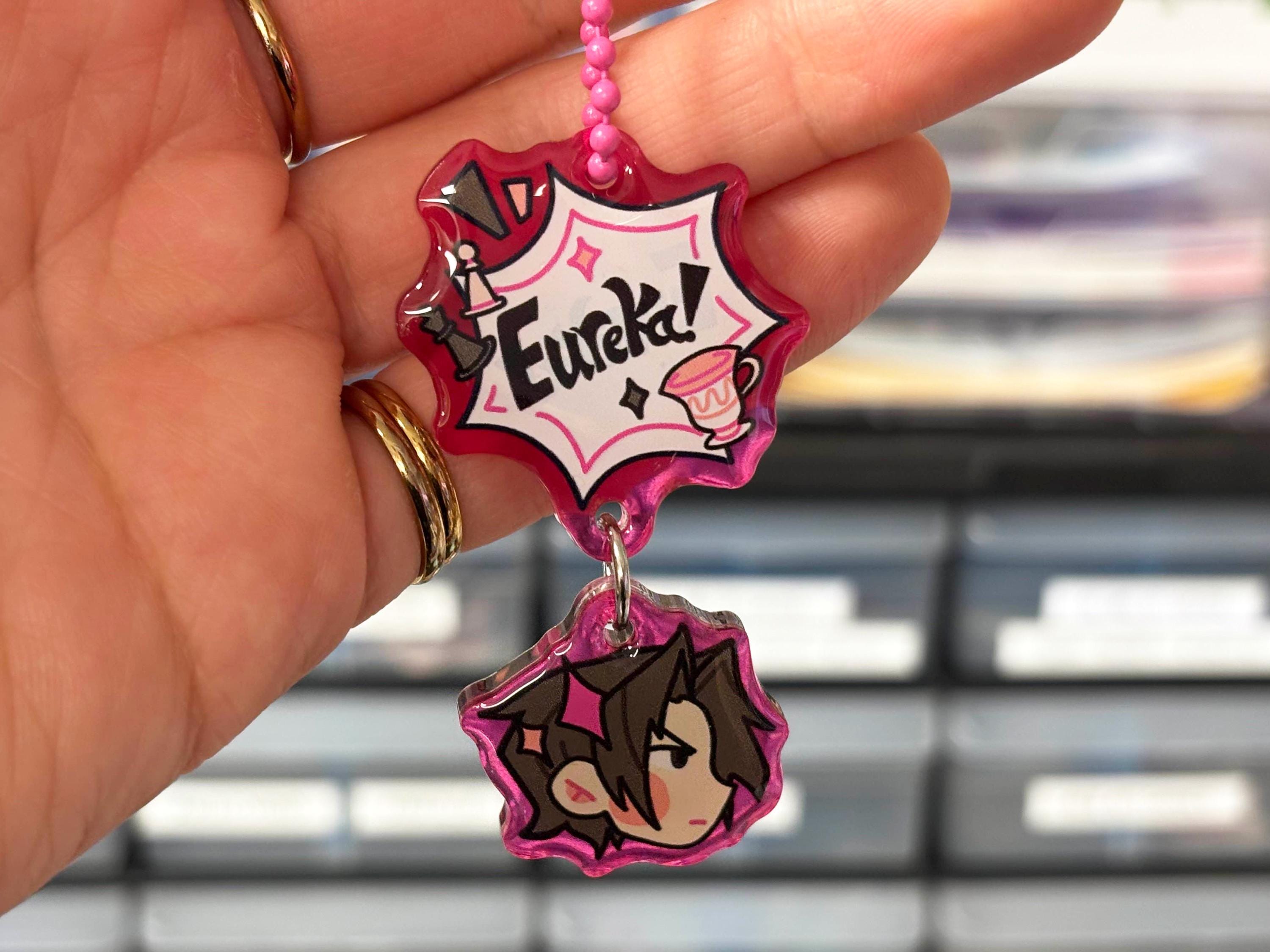 Ace Attorney Miles Edgeworth Franziska Von Karma Godot Acrylic Charms