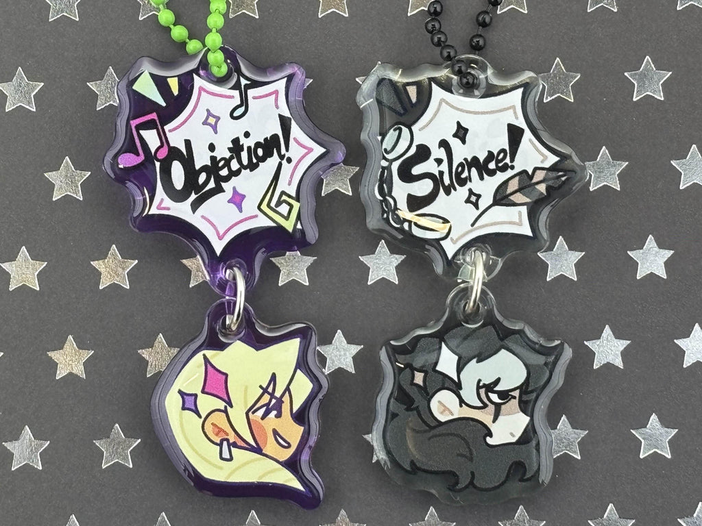 Ace Attorney Klavier Gavin Simon Blackquill Acrylic Charms