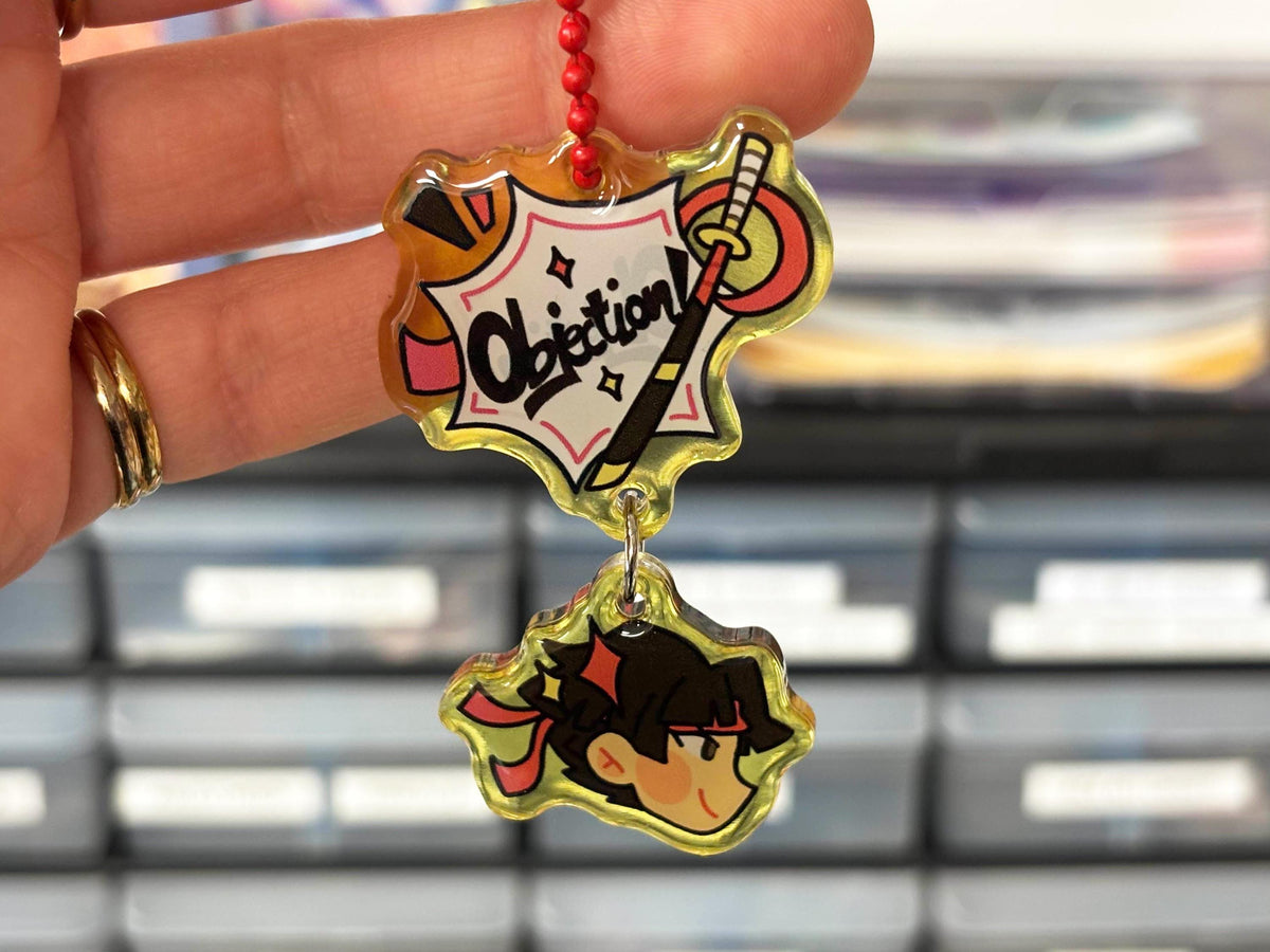 Great Ace Attorney Ryunosuke Naruhodo Kazuma Asougi Susato Mikotoba Acrylic Charms