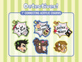 Ace Attorney Detective Gumshoe Ema Skye Bobby Fulbright Acrylic Charm