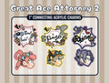 Great Ace Attorney Dai Gyakuten Saiban Iris Herlock Sholmes Barok Van Zieks Acrylic Charms