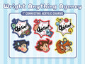 Ace Attorney Phoenix Wright Apollo Justice Athena Cykes Acrylic Charms