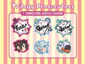 Ace Attorney Miles Edgeworth Franziska Von Karma Godot Acrylic Charms