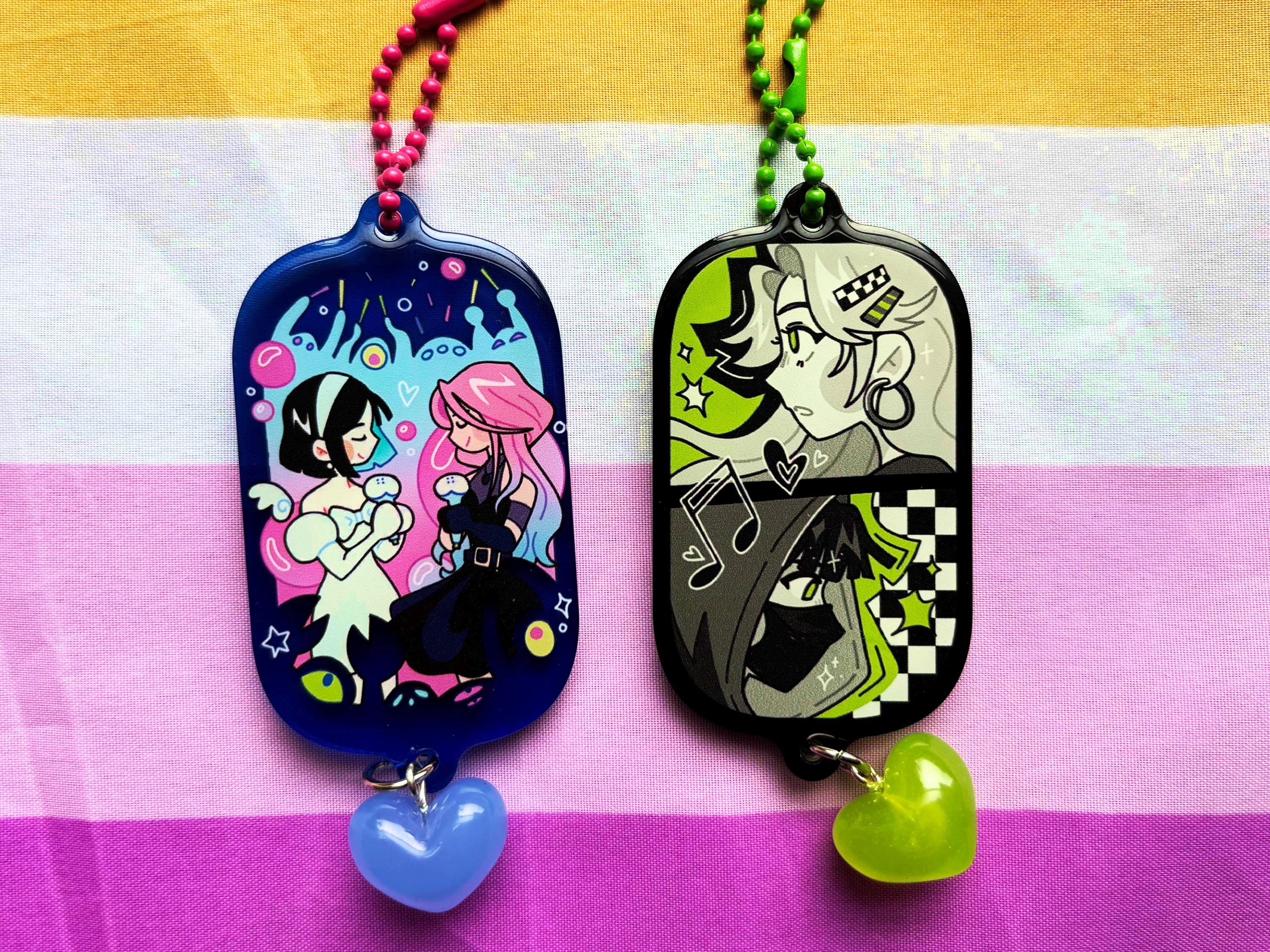 Madoka Magica Homumado Utena Yuri Acrylic Charm