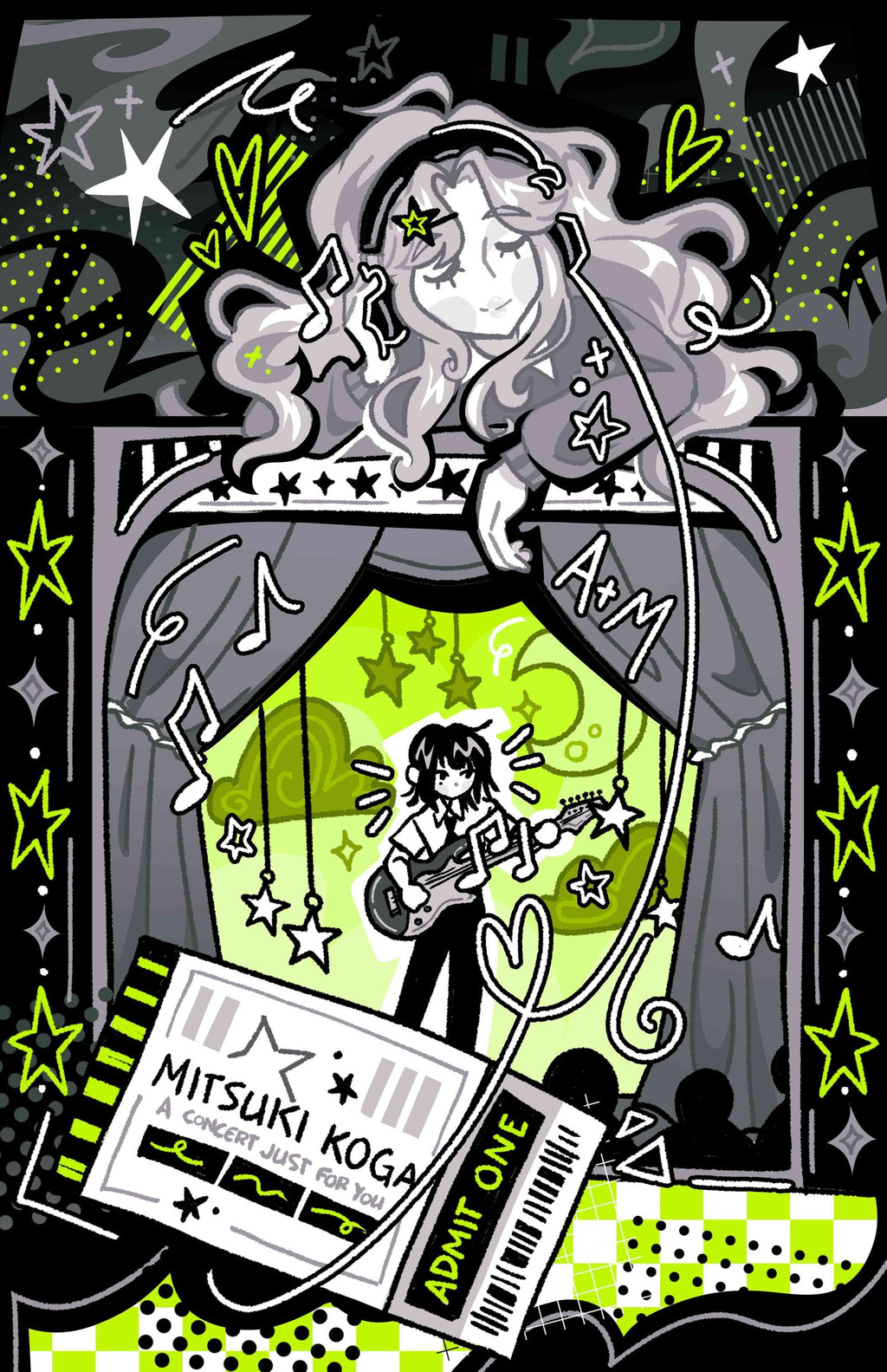 TGSWIIWAGAA Mitsuaya Green Yuri poster