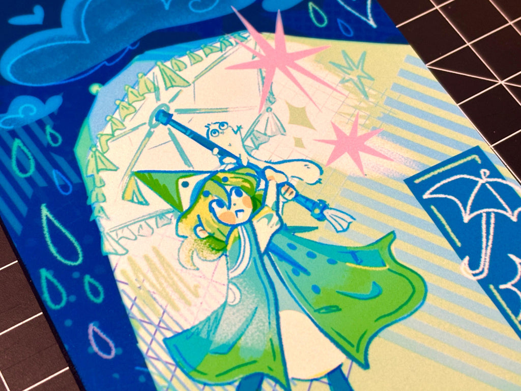 Coco Witch Hat Atelier Postcard