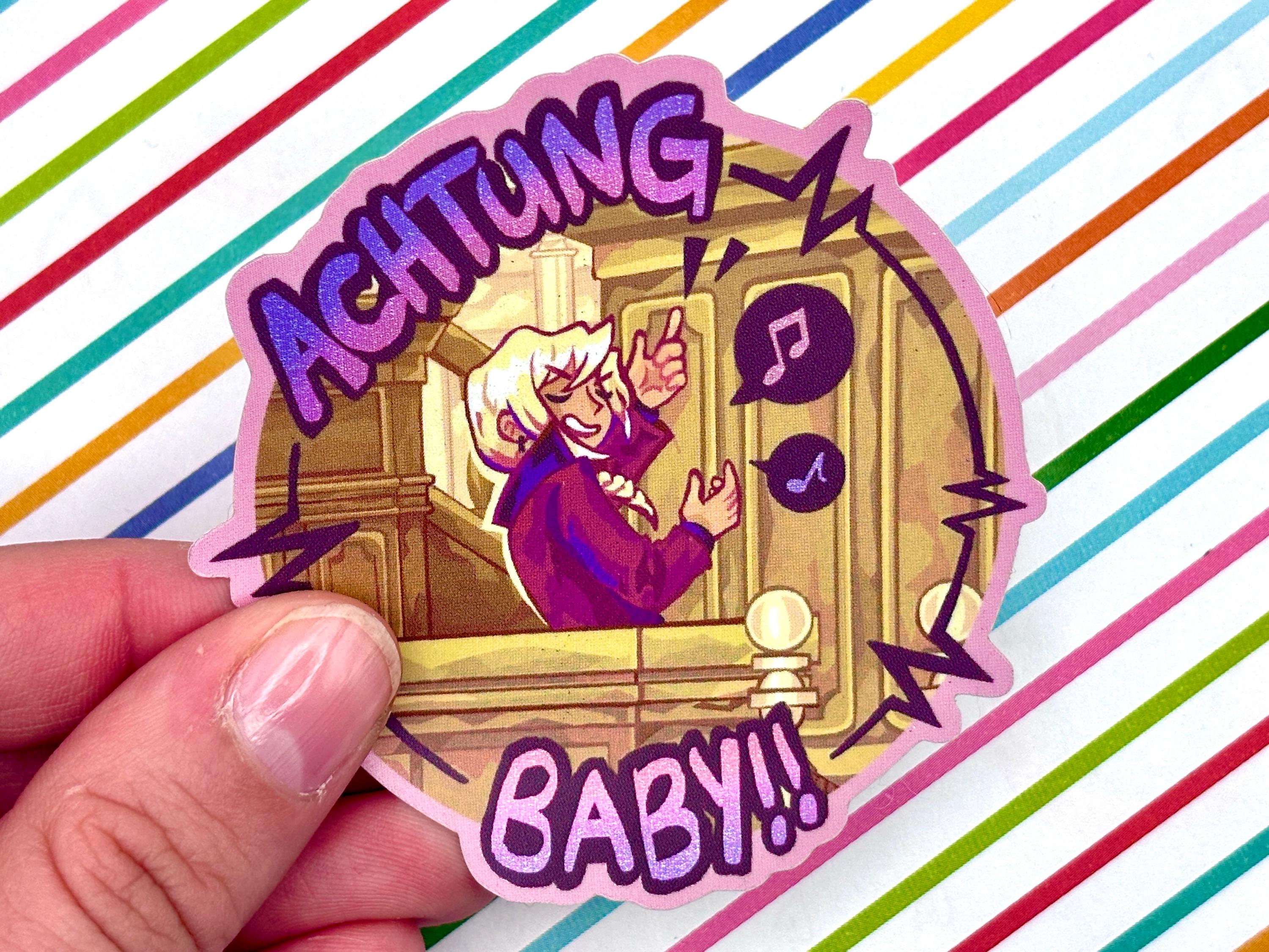 Klavier Gavin Sticker | Ace Attorney Holographic/Waterproof Vinyl Sticker | Apollo Justice | Gyakuten Saiban