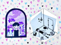 OMORI Holographic Vinyl Sticker | White Space Room Headspace Mirror | Durable Waterproof