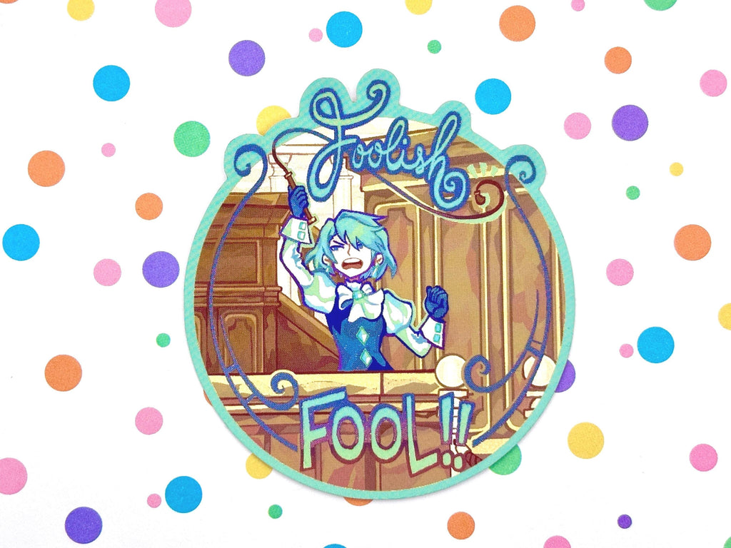 Franziska von Karma Sticker | Holographic Waterproof Vinyl | Ace Attorney | Phoenix Wright