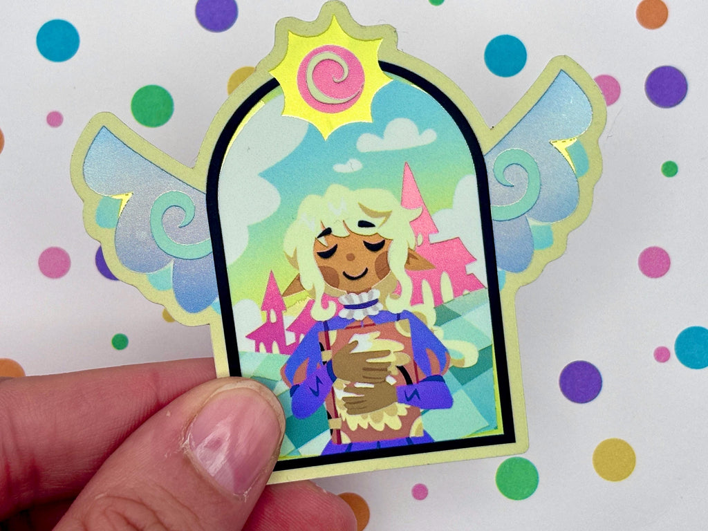 Thistle Sticker | Holographic Waterproof Vinyl Sticker | Dungeon Meshi / Delicious in Dungeon