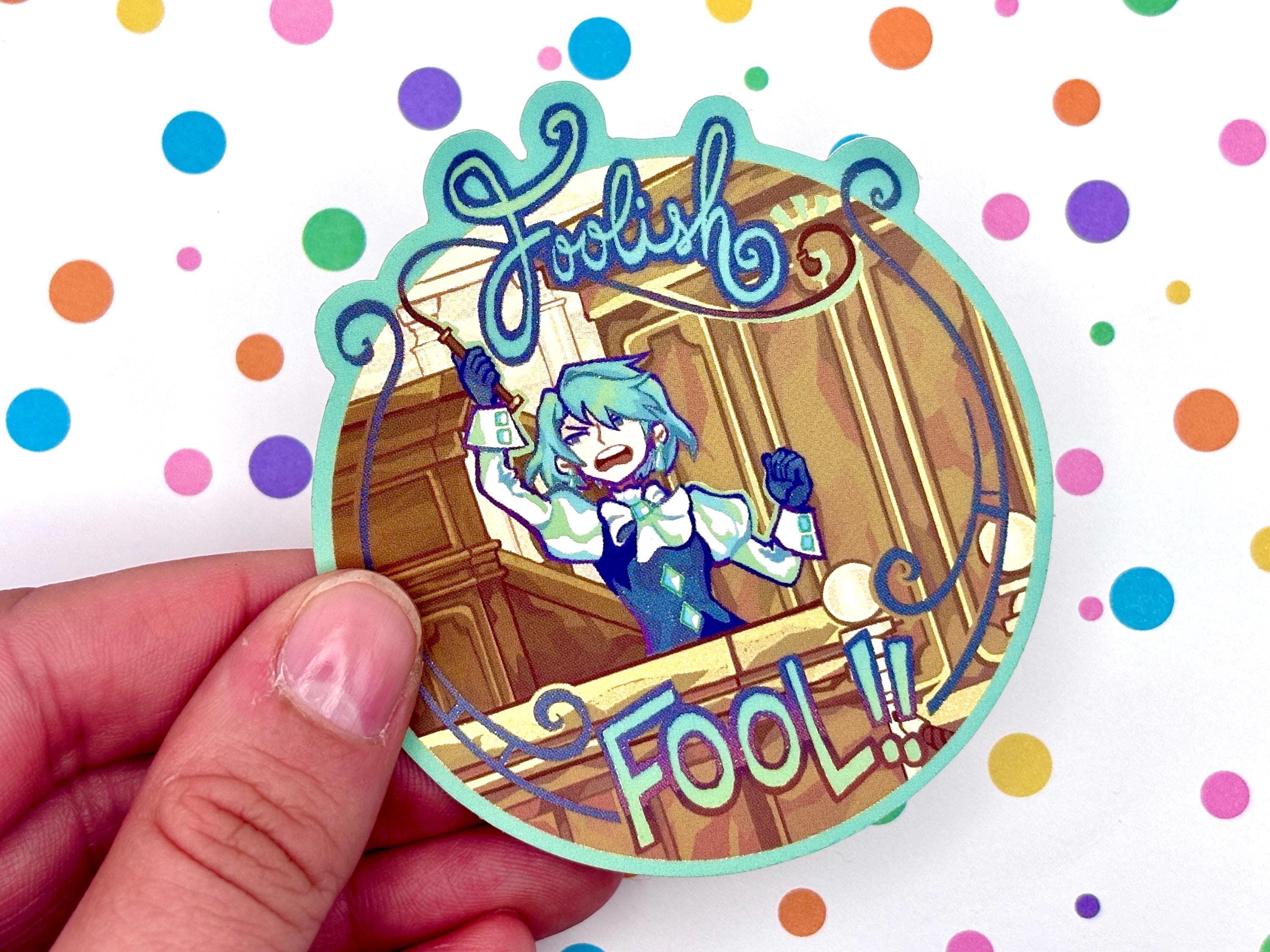 Franziska von Karma Sticker | Holographic Waterproof Vinyl | Ace Attorney | Phoenix Wright