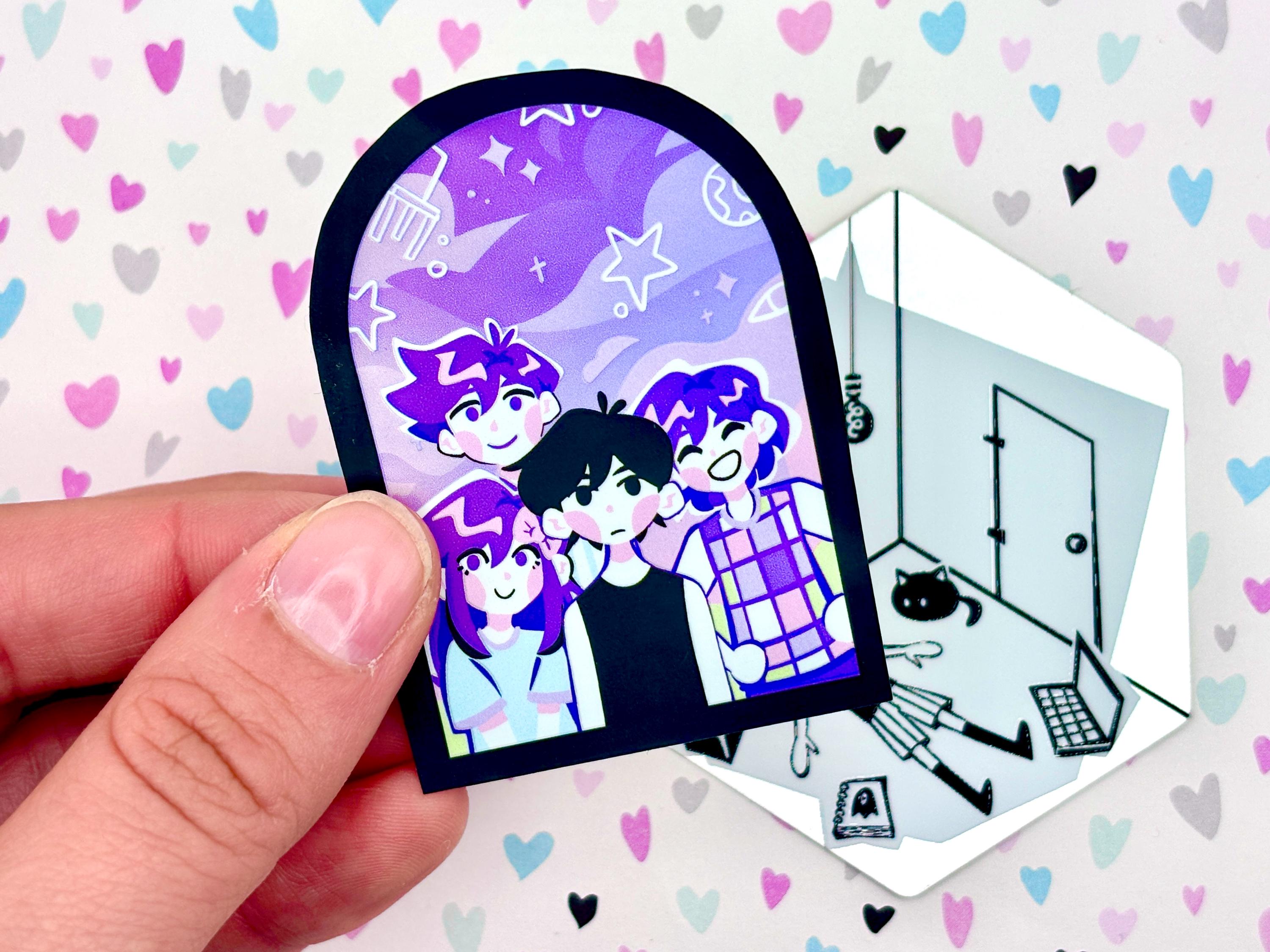 OMORI Holographic Vinyl Sticker | White Space Room Headspace Mirror | Durable Waterproof