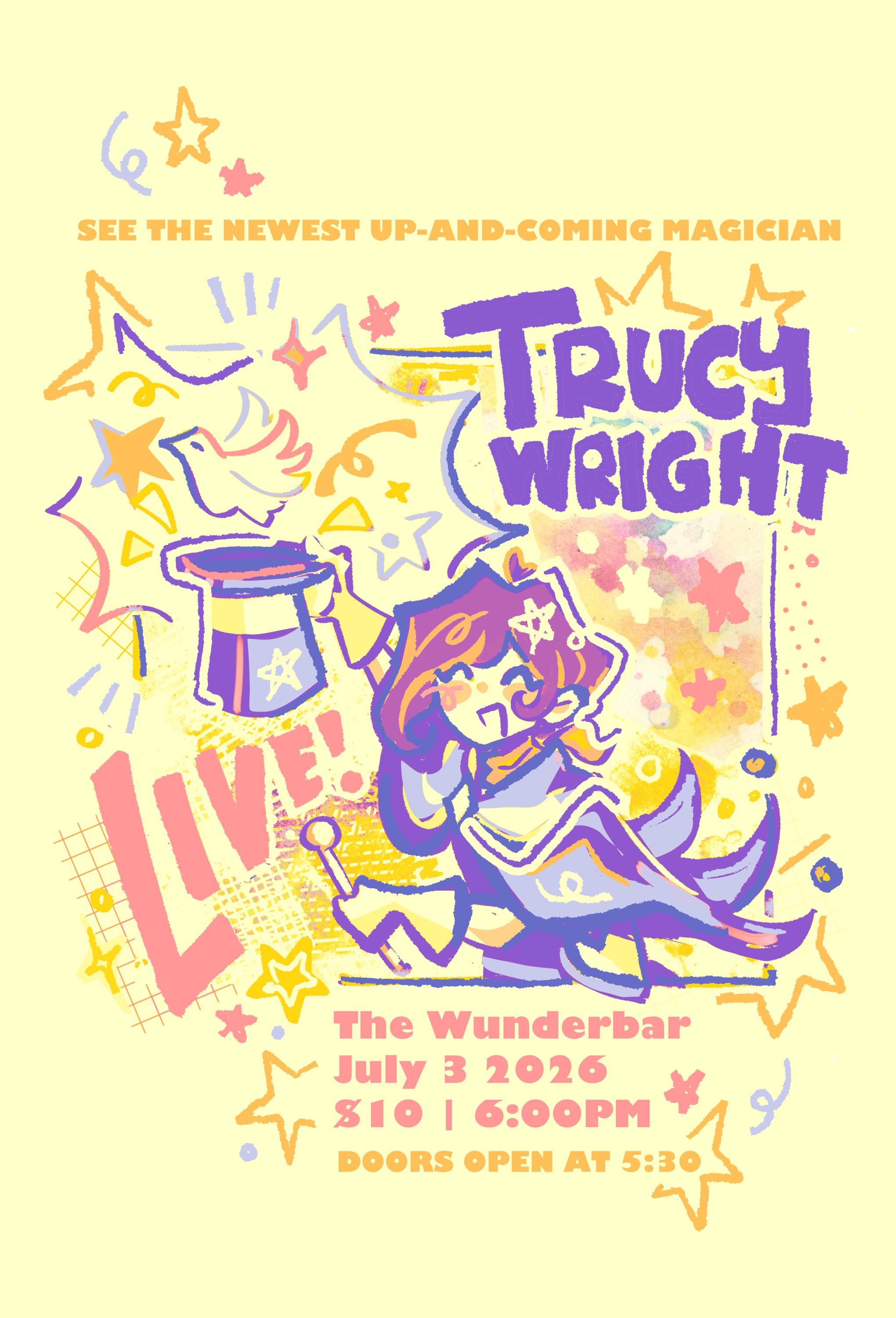 Trucy Wright Postcard | Ace Attorney Phoenix Wright Apollo Justice Posters
