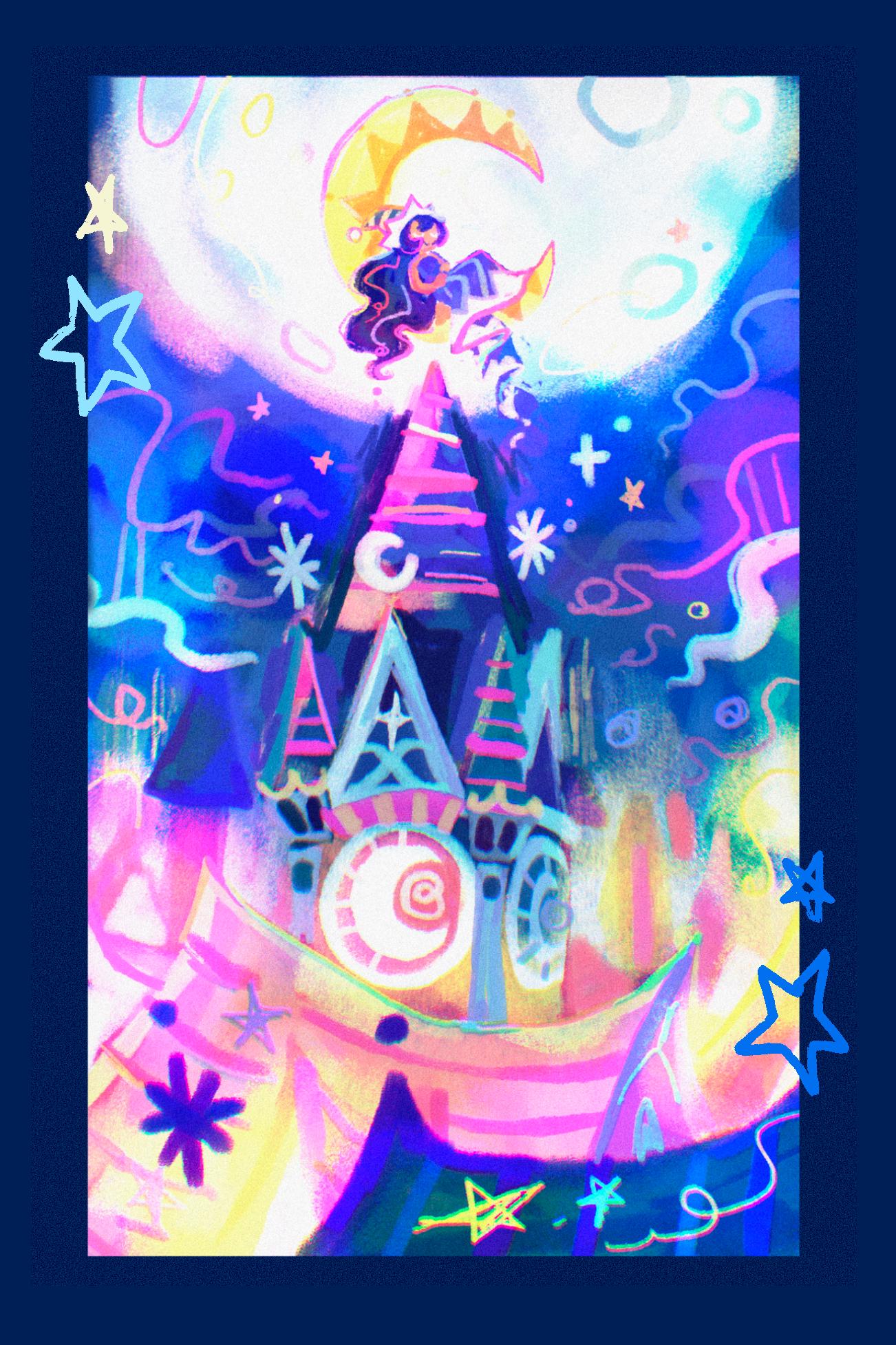 Moonlight Cookie Run Postcard