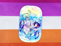 Coco and Agott Sticker (Arkco) | Holographic Waterproof Vinyl Sticker | Witch Hat Atelier | Yuri